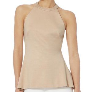 L'AGENCE Womens Batista Ponte Peplum Top Size XS